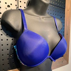 Victoria Secret Wear Everywhere 34DD Blue Floral